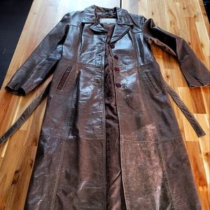 Wilson Leather full-lenth trench coat